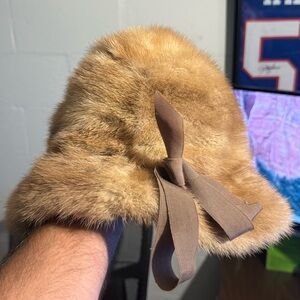 Vintage mink fur hat